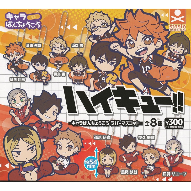 "Haikyu!!" Chara Bandage Rubber Mascot